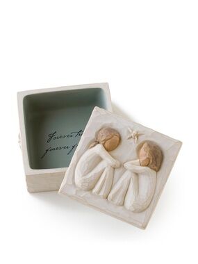 Demdaco Willow Tree Friendship Keepsake Box - Brown